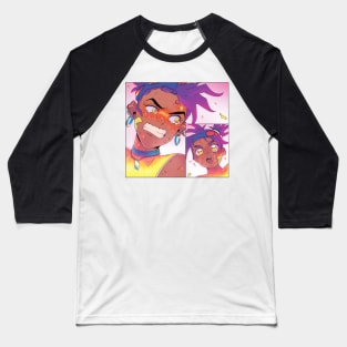 Anime Girl Cartoon Style - Manga Girl Baseball T-Shirt